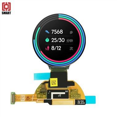 Quelle est la plage de luminosité des écrans ronds Oled Amoled ?